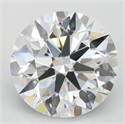 Lab Grown Diamond 4.01 Carats, Round with Ideal Cut, D Color, VVS1 Clarity and Certified by IGI