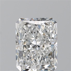 Picture of Natural Diamond 0.70 Carats, Radiant with  Cut, F Color, VVS1 Clarity and Certified by GIA