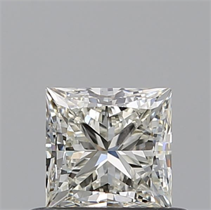 Picture of Natural Diamond 0.50 Carats, Princess with  Cut, K Color, VS1 Clarity and Certified by GIA