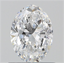 Natural Diamond 0.80 Carats, Oval with  Cut, D Color, VS1 Clarity and Certified by GIA