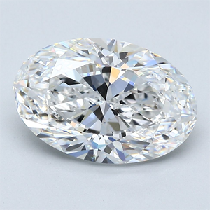 Foto Diamante Natural 3.52 quilates, Ovalado , Color E, claridad VS1 y certificado GIA de