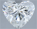 Natural Diamond 3.52 Carats, Heart with  Cut, H Color, VS2 Clarity and Certified by IGI