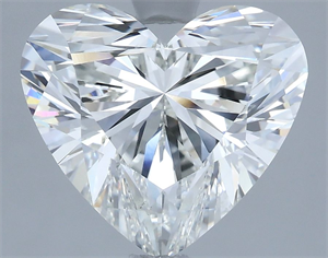 Picture of Natural Diamond 3.52 Carats, Heart with  Cut, H Color, VS2 Clarity and Certified by IGI