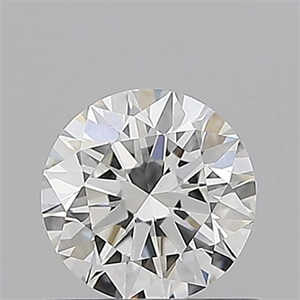 Picture of Natural Diamond 0.72 Carats, Round with Excellent Cut, F Color, VS1 Clarity and Certified by GIA