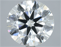 Lab Grown Diamond 4.01 Carats, Round with Ideal Cut, D Color, VS1 Clarity and Certified by IGI