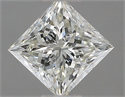 Natural Diamond 0.50 Carats, Princess with  Cut, I Color, VVS1 Clarity and Certified by IGI