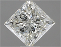 Natural Diamond 0.50 Carats, Princess with  Cut, I Color, VVS1 Clarity and Certified by IGI
