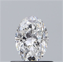 Natural Diamond 0.50 Carats, Oval with  Cut, D Color, VVS2 Clarity and Certified by GIA
