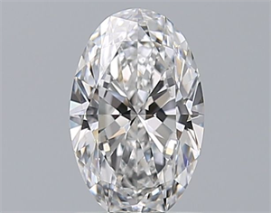 Picture of Natural Diamond 1.00 Carats, Oval with  Cut, D Color, VS2 Clarity and Certified by GIA