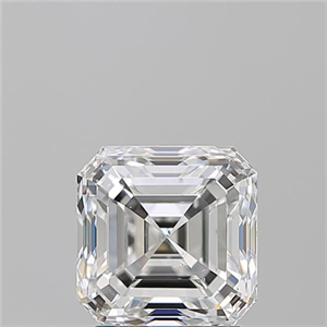 Foto Diamante Natural 2.20 quilates, Asscher , Color F, claridad SI1 y certificado GIA de