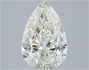 Natural Diamond 3.01 Carats, Pear with  Cut, I Color, SI1 Clarity and Certified by IGI