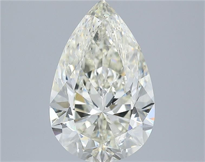 Picture of Natural Diamond 3.01 Carats, Pear with  Cut, I Color, SI1 Clarity and Certified by IGI