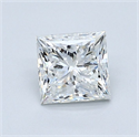 Natural Diamond 1.01 Carats, Princess with  Cut, H Color, VS1 Clarity and Certified by GIA