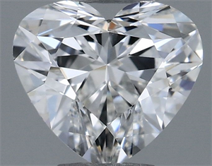 Picture of Natural Diamond 0.33 Carats, Heart with  Cut, F Color, VS1 Clarity and Certified by GIA