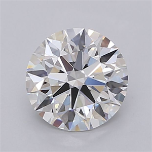 Picture of Lab Grown Diamond 1.53 Carats, Round with Excellent Cut, F Color, VVS2 Clarity and Certified by IGI