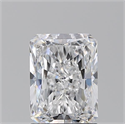 Natural Diamond 1.51 Carats, Radiant with  Cut, D Color, VS2 Clarity and Certified by GIA