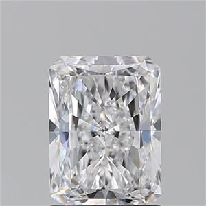 Picture of Natural Diamond 1.51 Carats, Radiant with  Cut, D Color, VS2 Clarity and Certified by GIA