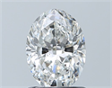 Natural Diamond 1.00 Carats, Oval with  Cut, G Color, SI2 Clarity and Certified by GIA