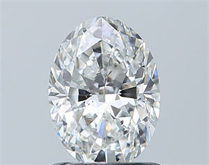 Picture of Natural Diamond 1.00 Carats, Oval with  Cut, G Color, SI2 Clarity and Certified by GIA