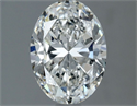 Natural Diamond 1.40 Carats, Oval with  Cut, G Color, VVS1 Clarity and Certified by GIA