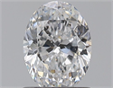 Natural Diamond 0.81 Carats, Oval with  Cut, D Color, SI2 Clarity and Certified by GIA