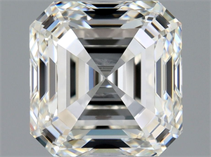 Picture of Natural Diamond 1.71 Carats, Asscher with  Cut, H Color, VVS2 Clarity and Certified by GIA