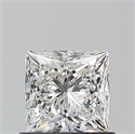 Natural Diamond 0.80 Carats, Princess with  Cut, E Color, VS1 Clarity and Certified by GIA