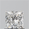 Natural Diamond 0.80 Carats, Princess with  Cut, E Color, VS1 Clarity and Certified by GIA
