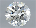 Natural Diamond 0.70 Carats, Round with Very Good Cut, F Color, VVS2 Clarity and Certified by IGI
