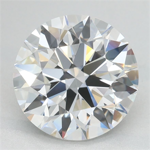 Picture of Lab Grown Diamond 2.59 Carats, Round with Ideal Cut, D Color, VVS1 Clarity and Certified by IGI
