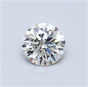 Diamante Natural 0.41 quilates, Redondo , Color I, claridad SI1 y certificado GIA