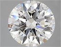 Del inventario de diamantes de laboratorio, 2.53 quilates, Redondo , Color F, claridad VVS2 y certificado IGI