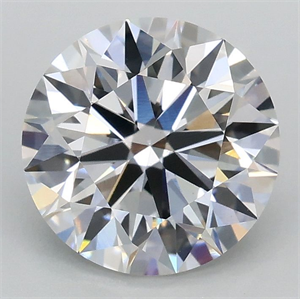 Picture of Lab Grown Diamond 2.01 Carats, Round with Ideal Cut, E Color, VS1 Clarity and Certified by IGI