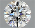 Natural Diamond 0.86 Carats, Round with Excellent Cut, H Color, VS2 Clarity and Certified by GIA