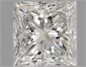 Natural Diamond 0.50 Carats, Princess with  Cut, J Color, SI1 Clarity and Certified by GIA