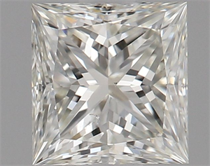 Picture of Natural Diamond 0.50 Carats, Princess with  Cut, J Color, SI1 Clarity and Certified by GIA