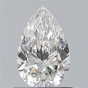 Picture of Natural Diamond 0.80 Carats, Pear with  Cut, F Color, VVS1 Clarity and Certified by GIA