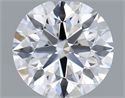 Lab Grown Diamond 1.04 Carats, Round with Ideal Cut, E Color, VVS1 Clarity and Certified by IGI