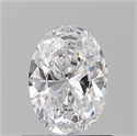 Natural Diamond 0.74 Carats, Oval with  Cut, D Color, VS2 Clarity and Certified by GIA