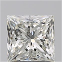Natural Diamond 1.50 Carats, Princess with  Cut, J Color, VS2 Clarity and Certified by GIA