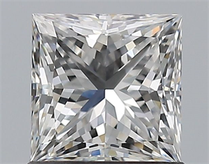 Picture of Natural Diamond 0.99 Carats, Princess with  Cut, F Color, VS1 Clarity and Certified by GIA