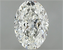 Diamante Natural 0.80 quilates, Ovalado , Color H, claridad VVS1 y certificado GIA
