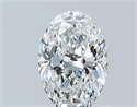 Natural Diamond 0.90 Carats, Oval with  Cut, E Color, VS1 Clarity and Certified by GIA