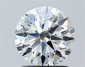 Foto Diamante Natural 1.40 quilates, Redondo , Color F, claridad VVS1 y certificado IGI de