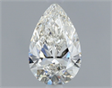 Natural Diamond 0.41 Carats, Pear with  Cut, H Color, SI1 Clarity and Certified by GIA