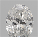 Natural Diamond 0.18 Carats, Oval with  Cut, F Color, SI1 Clarity and Certified by IGI