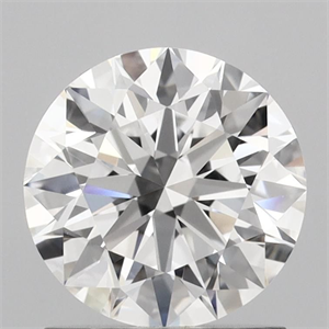 Picture of Lab Grown Diamond 1.25 Carats, Round with Ideal Cut, D Color, VVS2 Clarity and Certified by IGI