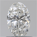 Diamante Natural 0.61 quilates, Ovalado , Color F, claridad VVS1 y certificado GIA