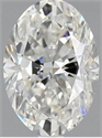 Natural Diamond 2.06 Carats, Oval with  Cut, G Color, SI1 Clarity and Certified by GIA