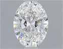 Natural Diamond 0.50 Carats, Oval with  Cut, F Color, VS2 Clarity and Certified by GIA